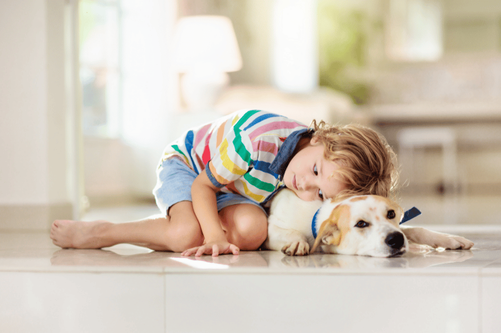 Dogs can benefit your children