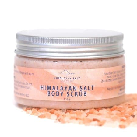Himalayan salt pink body scrub