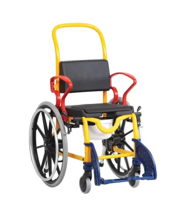 Child Commode Wheelchair, Self-Propelled Augsburg 24 by Rebotec - in exciting colours