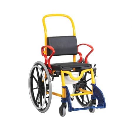 Child Commode Wheelchair, Self-Propelled Augsburg 24 by Rebotec