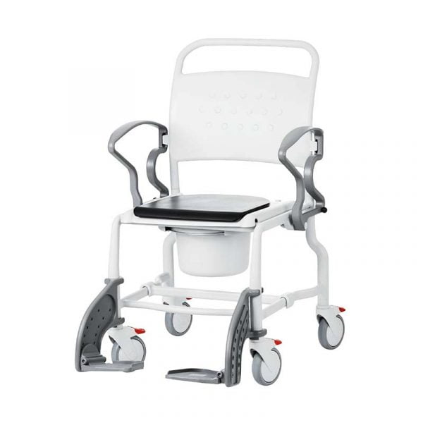 Wide Bariatric Shower Commode Chair - Dallas by Rebotec